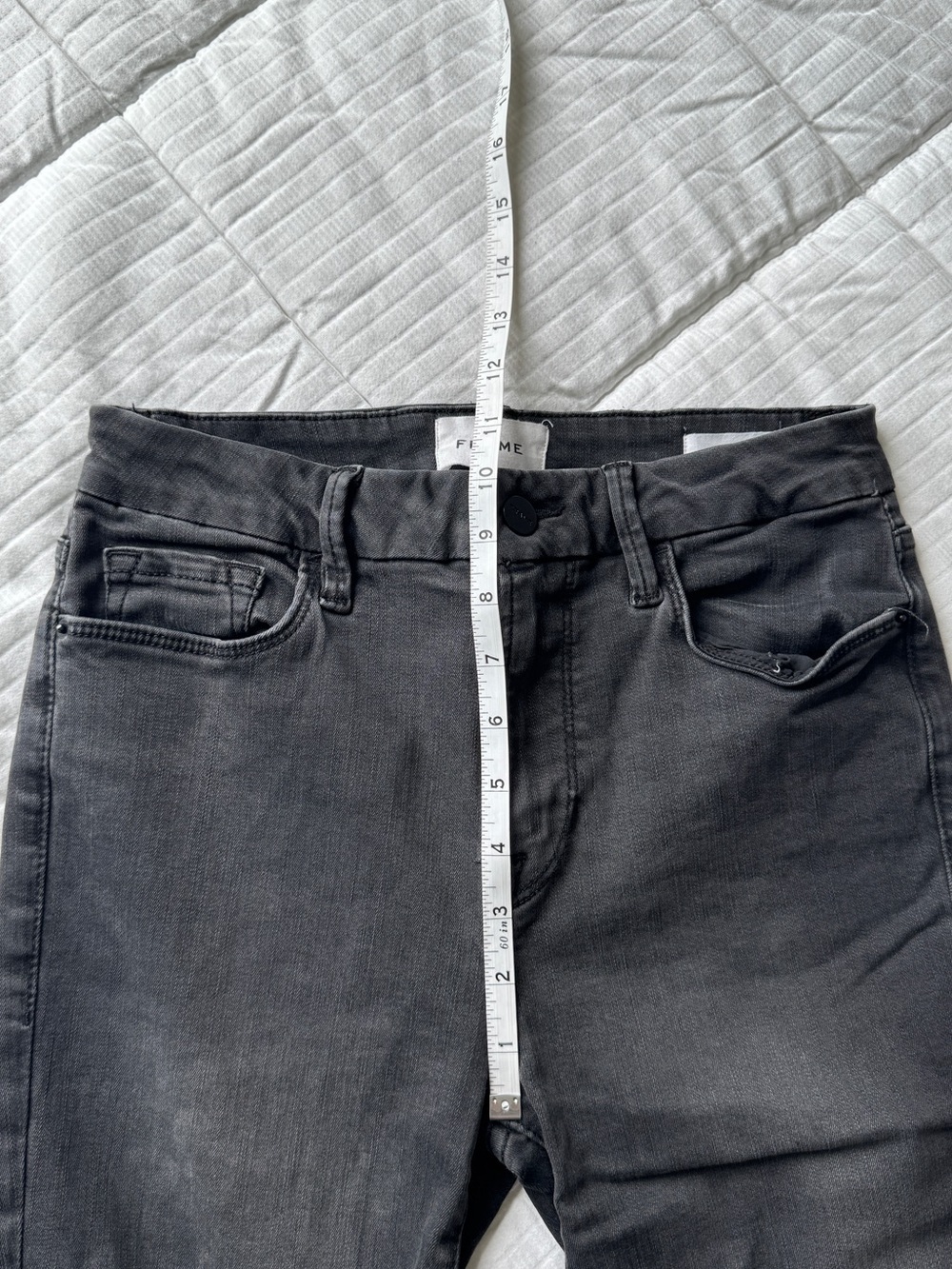 Frame le mini boot high waisted grey jeans size 29 - Picture 5 of 8